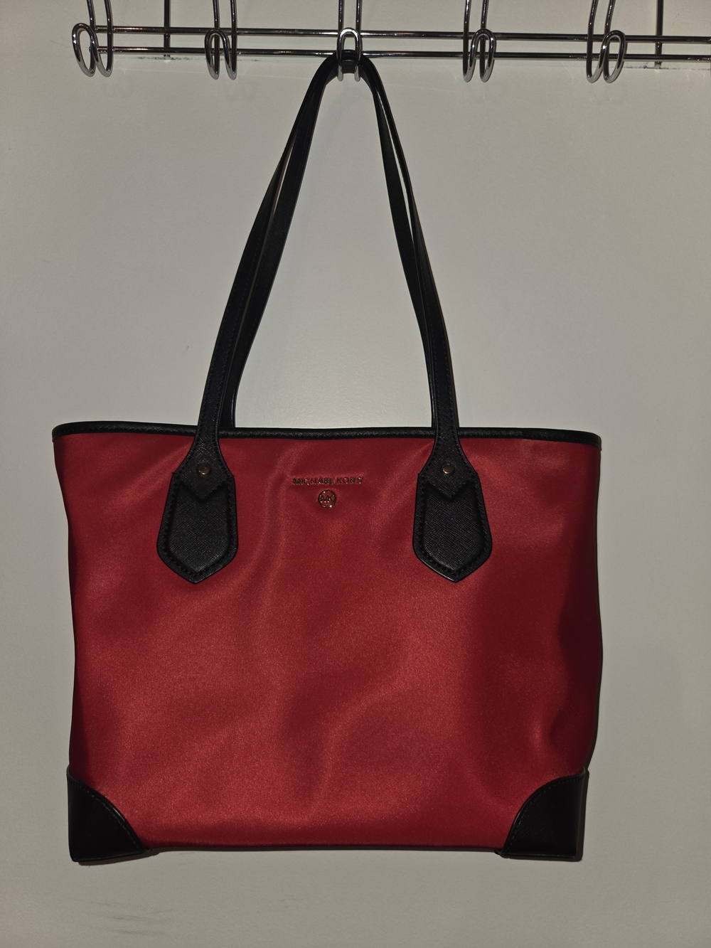 Michael Kors Red and Black Tote